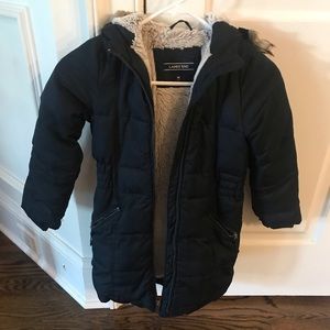 Lands End Winter Fleece Line ThermoPlume Coat